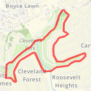 "I love to climb" loop of Cleveland Park (3 mile)