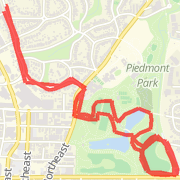50 min fartlek piedmont