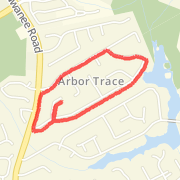 1.72 mi Run in Suwanee on Dec 31, 2011 4:49 PM