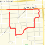 1.94 mi Run in Dwight on Dec 31, 2011 4:42 PM