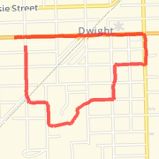 2.04 mi Run in Dwight on Jan 1, 2012 11:34 AM