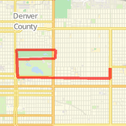 Park Hill (17th to City Park to Golf Course by Zoo back down 17th