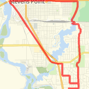 Plover to Farmers Market 10 mile+ Loop