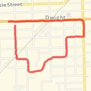 2.04 mi Run in Dwight on Jan 4, 2012 4:08 PM
