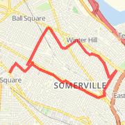 A 4.01 mile Run in Cambridge on Jan 4, 2012 at 06:42 pm