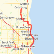 downtown milwaukee to downtown cedarbrug