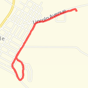 1.39 mi Run in Chandlerville on Jan 10, 2012 4:24 PM