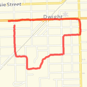 2.04 mi Run in Dwight on Jan 10, 2012 7:16 PM