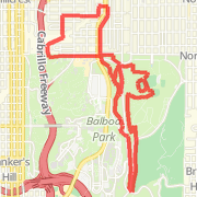 Snaking through Balboa Park