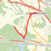 A 21,35 kilómetro Mountain Bike Ride in El Escorial on ene. 13, 2012 at 04:19 p.m.