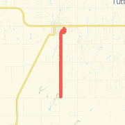8.40 mi Run in Tuttle on Jan 14, 2012 9:32 AM