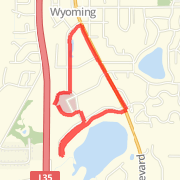 3 mile run at work
