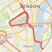 Regent Street - 2 laps of St. James' Park and back to SE1 7HE via Millbank