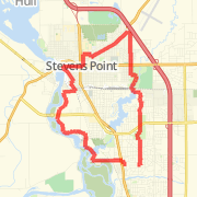 Plover to Farmers Market 14 mile+ Loop - Alternate