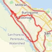 15.81 mi General Road Cycling in Burlingame on Jan 21, 2012 4:36 PM