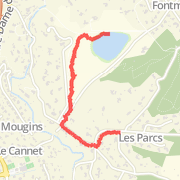 1.78 km Walk in Mougins on 1 f&eacute;vr. 2012 10:19