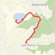 2.63 km Walk in Mougins on 1 f&eacute;vr. 2012 11:59