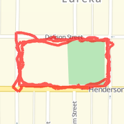 1.41 mile Run in Eureka on Feb 2, 2012 at 03:08 pm