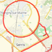 Long Run in France Run route image