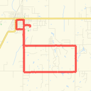 9.07 mi Run in Tuttle on Feb 4, 2012 9:40 AM