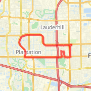 13.81 mi Run in Plantation on Feb 5, 2012 3:46 PM