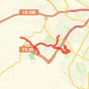 13.98 mi General Road Cycling in Austin on Feb 7, 2012 6:18 PM