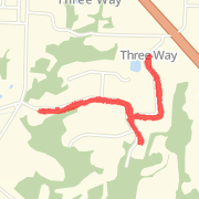 2.05 mi Run in Three Way on Feb 9, 2012 9:07 AM