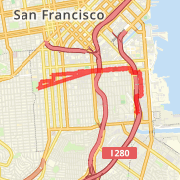 6.29 mi Road Cycling to Dolores Park