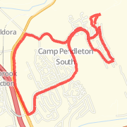 6.07 mi Run in Oceanside on Feb 9, 2012 17:22