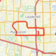 13.60 mi Run in Plantation on Feb 12, 2012 8:48 PM