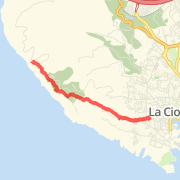 3.92 mi Walk in La Ciotat on 2012-02-18 3:11 PM