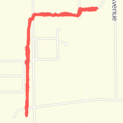 2.17 mi Run in North Branch on Feb 18, 2012 9:21 PM