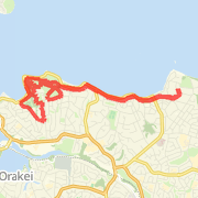 Tamaki Drive Bastion Point Loop with off road to secret gun bunkers