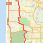 From Map my run 7.5 km
