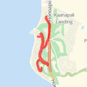 4.6 mile X 3 16 mile kaanapali