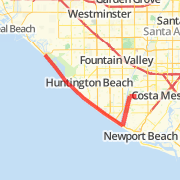 22 mile out &amp; back fairview park costa mesa, ca to huntington beach