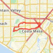 Costa Mesa Parks 10 Mile loop