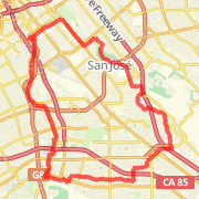 Tamian Cal Train to Velodrome to Lake Almaden and Back