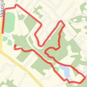 Hounds and Harriers Run New Course Run route image