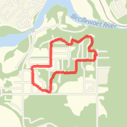 2.55 mi Walk in Revelstoke on 2012-03-04 3:30 PM