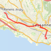 6.17 km General Road Cycling in Renens on 5 mars 2012 13:24