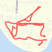 3.90 mile Run in Fox Island on Mar 5, 2012 at 03:08 pm