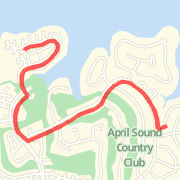 April Sound 3.6 Mile run Lakeside to April Point