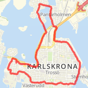 6.64 km Run in Karlskrona on 2012-03-07 8:21