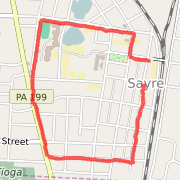 1.99 mi Run in Sayre on Mar 7, 2012 5:54 PM