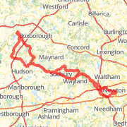 Harvard from NCH (Jay C 20090530) Bike Ride route image