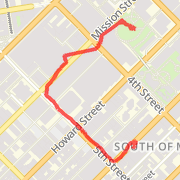 0.70 mi General Road Cycling in San Francisco on Mar 8, 2012 3:53 PM
