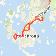 8.77 km Run in Karlskrona on 2012-03-09 8:09
