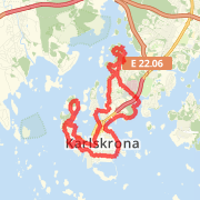 20.39 km Run in Karlskrona on 2012-03-10 15:28