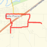 7.38 mile Bike Ride in Belle Plaine on Mar 11, 2012 at 07:53 am